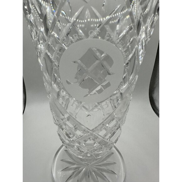 Waterford Crystal Vase 1991 75th Years Of Excellence Limited Edition 8.5" Tall - Picture 5 of 10